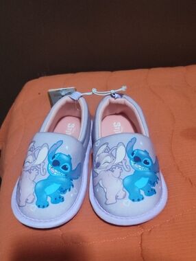 Girls' Stitch Slip-On Kids Shoes - Light Purple Slipper Sock